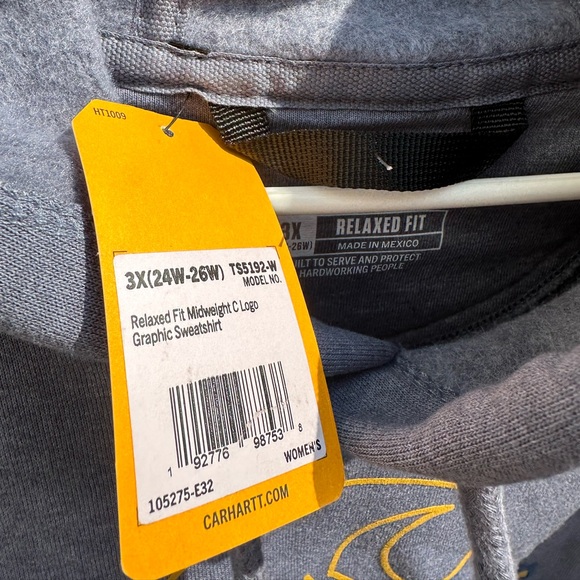 Carhartt Women's Relaxed Fit Midweight Logo Graphic Sweatshirt - Picture 9 of 9